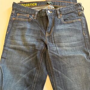 J. Crew Matchstick Dark Wash Straight Jeans